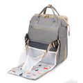 For Mom & Dad Logo Custom Oxford Zipper Waterproof Carry Nursery Backpack with Mosquito Netting Diaper Bag