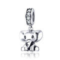 Factory 925 Sterling Silver Elephant Beads Charms Fit Original Bracelet Animal Pendant for Women Fine Jewelry SCC1338