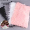 New More Big Size Square Design Photo Props Background Nail Practice Cushion Foldable Washable 4 Colors Soft Fur Nail Table Mat