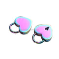 High Quality Rainbow Decorated Padlock for Jewelry / Jewelry Case Padlock / Love Heart Shape Lock