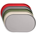 2025 New Arrival Oval Waterproof Noslip Dog Pets Bowl Mat with Edges for Food and Water