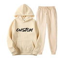 2021 Lace up Long Sleeve 2 Piece Sweat Suit Women Thick Backwoods Hoodie Fall Two Piece Sets
