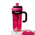 Large Capacity Super Cool Straw Cup Large Handle Design Portable Clear Drink Kettle Tumbler for Tea Water
