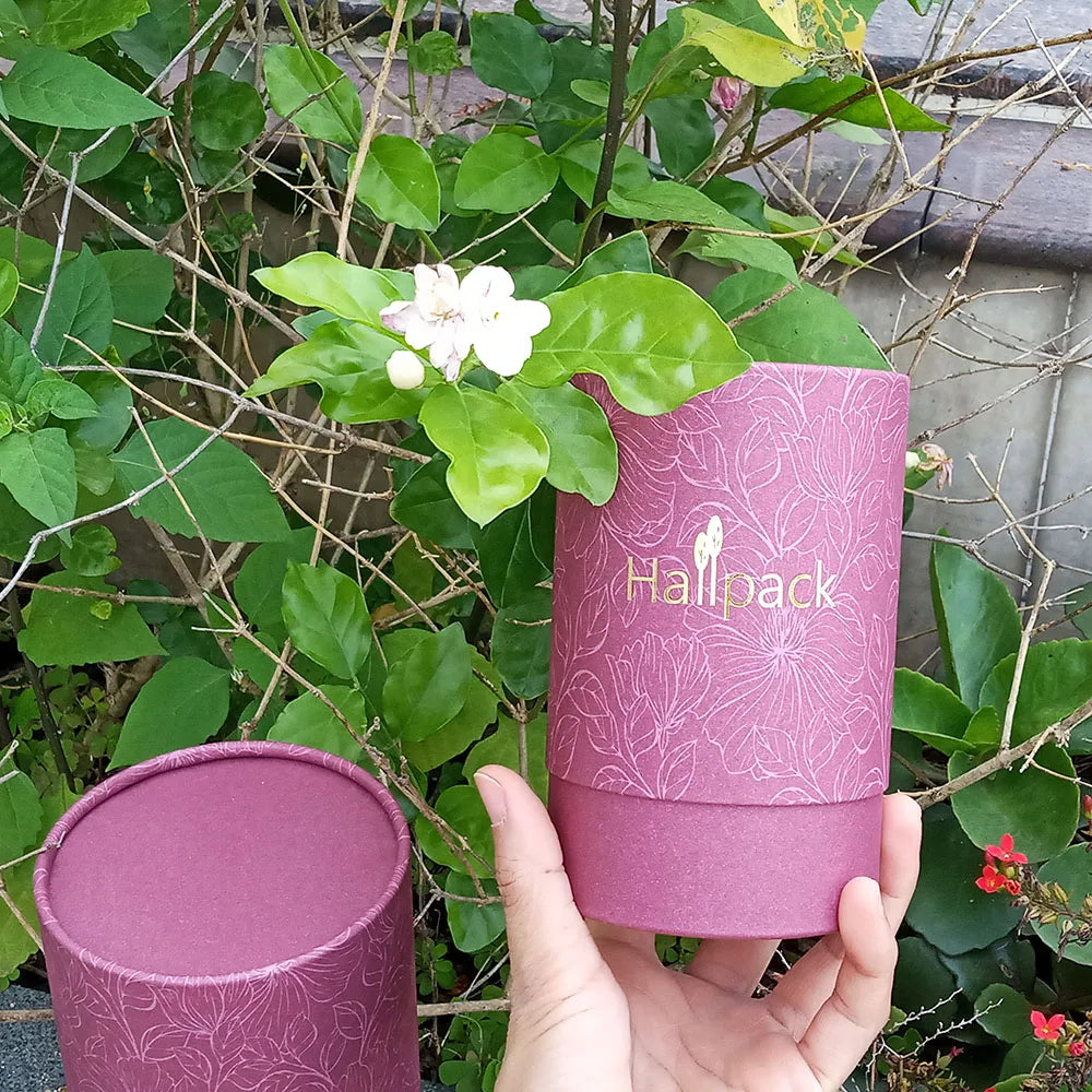 Eco-Friendly Food Grade Coffee Tube Packaging Tea Chocolate Packaging Paper Tube