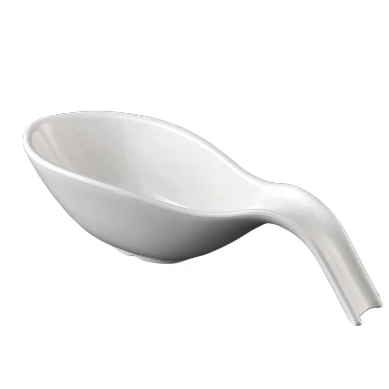 Customized Restaurant Popular Dinnerware 10 Inch White Melamine Salad Bowl