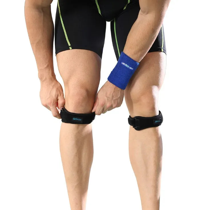 1PCS Adjustable Lightweight Knee Patellar Tendon Support Strap Band Brace with Protection for Running Basketball Outdoor Sports
