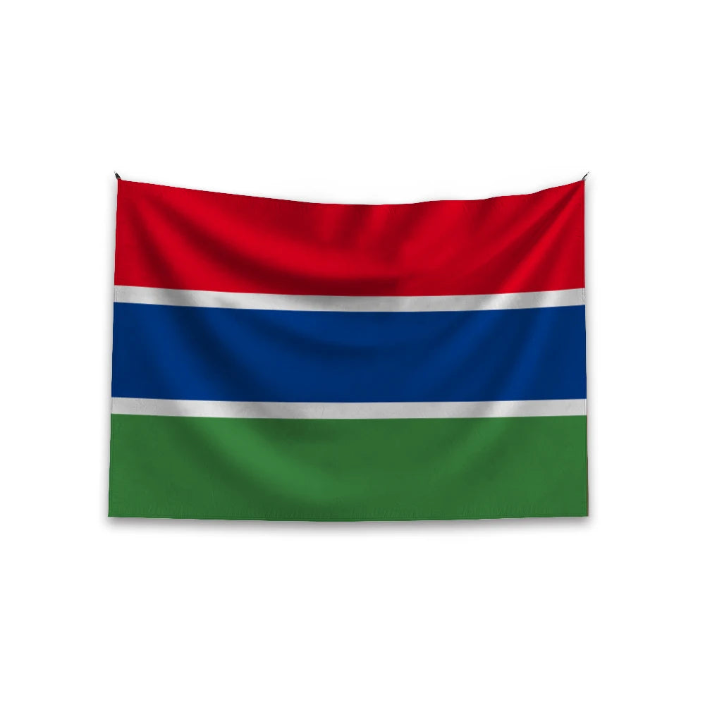 Promotional Product  Flag 3x5ft Banderas Personalizadas logo Any Design Outdoor 100%polyester Custom Gambia Flag