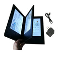 Zhongda Led Menu Customized Restaurant Table LED Menu Holders Plastic Leather LED Menu Cover for Display