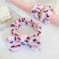 New Spa Headband Wrist Washband Face Wash Set Shower Headbands Sport Headband with 2pcs Wrist Band for Women