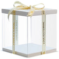 Golden Supplier White Pink Tall Cake Box With Lid Direct Sales Competitive Price 6 Inch 8 Inch 10 Inch Wedding Party Cake Box