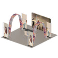 Custom Printed Stretch Tension Fabric Backdrop Stand Frames Aluminum Trade Show Booth Display Wall for Advertising