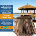 Factory Direct Fireproof Palm Roofing Palapa Thatch Synthetic Straw Artificial Nipa Synthetic Thatch Roof