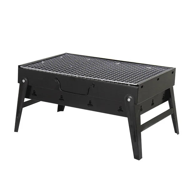 Foldable Stainless Steel BBQ Grill Outdoor Patio Barbecue Stove for Camping and Picnics