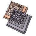 Fanni Wholesale Lightweight Silk Satin Square Hair Bandana Scarves 27.5'' Animal Print Custom Designer Multifunctional Outdoor