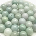 Burmese Jade Jade Jade Beads Loose Beads Glutinous Bean Green 13MmGrade a Round Beads DIY Jewelry Ingredients