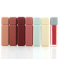 Custom Square Lip Gloss Tube 6ml Plastic Container Frost Rubber Finish Available Colorful Versions Private Label Empty Lipgloss