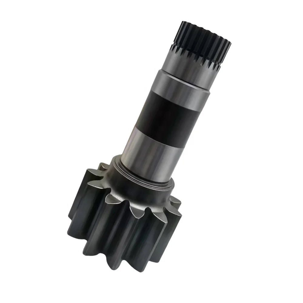 Vertical Shaft of the Swing Motor for Shanzhong 136-9 Excavator: 11 Teeth with Module 24 Length 292mm.