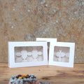 Printing Food Packaging Pastry Donut Cupcake Bakery Clear Paper Box Lid and Base 12x12x3 9x9x4 Dessert Box With Window