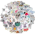 50Pcs Koala Cute Girl Sticker Label for Schedule Notebook Phone Laptop Luggage Bottle Vinyl Waterproof Stickers