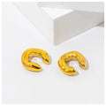 Powell 18K PVD New Arrival Stud Earrings Trendy Waterproof Stainless Steel Jewelry Tarnish-Free Zircon Non-Tarnish Wholesale