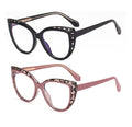 Luxury Vintage Classic TR 90 Eyewear for Women Optimal Reading Clear Optical Frames with Pink Mental Cord Wholesale