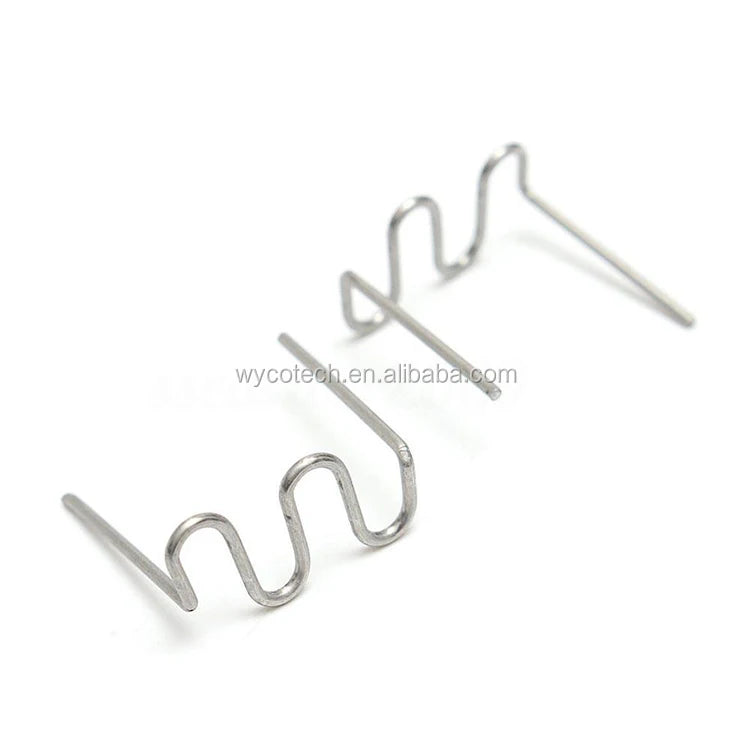 Stainless Steel Car Bumper Repair Pins for Hot Stapler Machine 0.6-0.8mm Diameter Automotive Repair Use