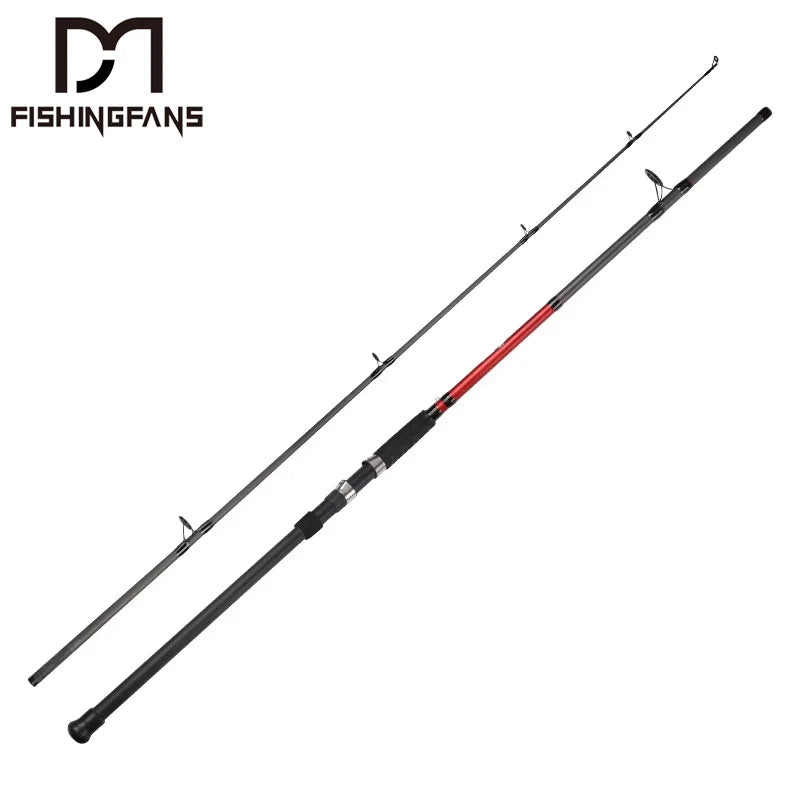 FISHINGFANS Spinning 9FT 10FT MH 2 Sections Fiber Glass 80-180g Cheap Spinning Off Shore Spin Pole Lure Sea Fishing Rods