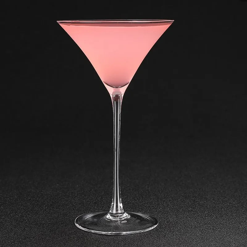 Speaker Martini Cup Japanese Crystal Triangle Martini Cup Tall Cocktail Glass Cup