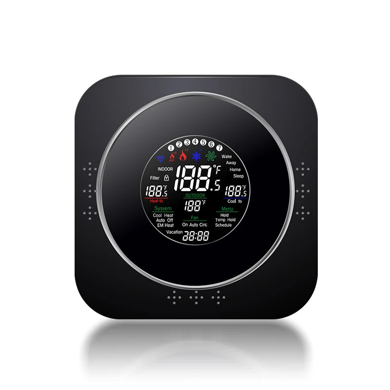 BECA BHP-6000 24V Smart Thermostat Multi-Stage Cool Heat WIFI Home Controller APP for Hotel Use Controls Heat Pump System Air