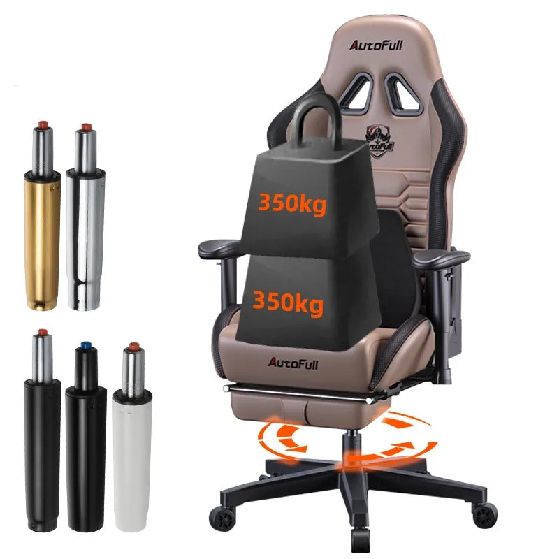 Heavy Duty Stainless Steel Office Chair Gas Strut QPQ Surface Treatment Rotatable Computer Chair Piston Pressure-resistant