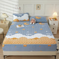 Sunny Textile Three-piece Winter Thickened Milk Velvet Bedding Set Fitted Sheet Set With Two Pillowcases
