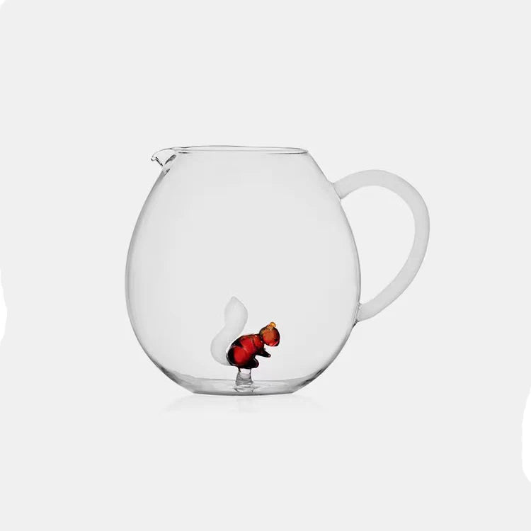 2022 New Arrive Unique Fashionable Cute Design Water Glass Cup With 3D Animal Mould Inside