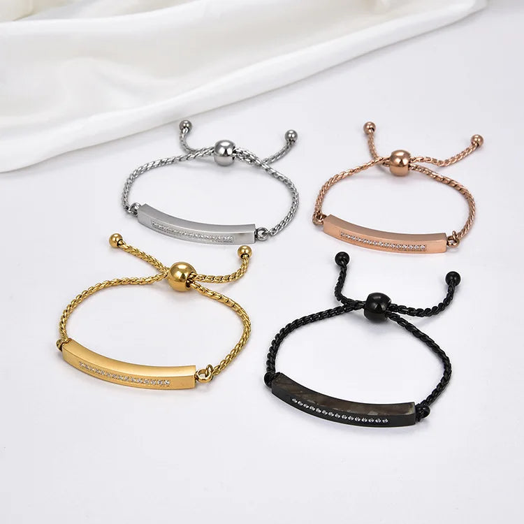 Wholesale Promotion Stainless Steel Adjustable Curb Chain Cremation Urn Locket Fine Bracelet