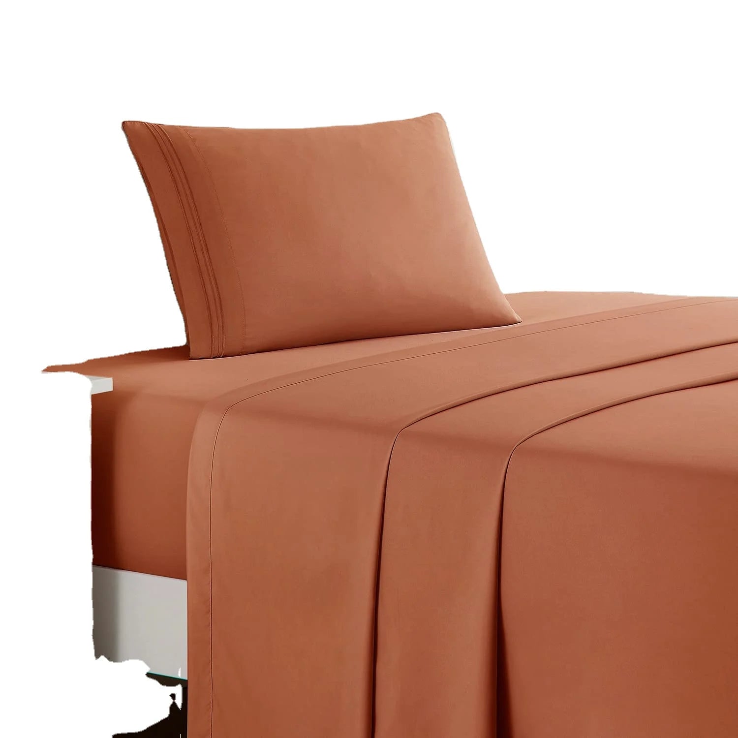 Suppliers of bamboo bed sheet ultra soft white American size customized best selling 2022  fitted bed sheet bamboo sheets