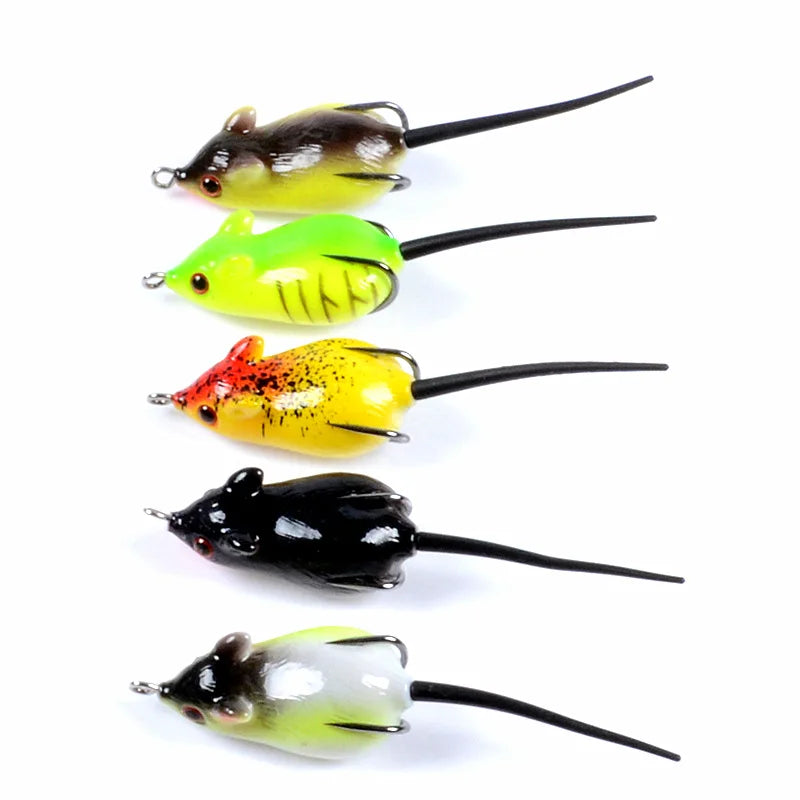 Wholesale Frog Lure Mouse Bait 8.2g ABS Simulation Soft Artificial Lure for Bass Fish and Salmon for River and Stream Fishing
