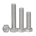 304 316 Stainless Steel Outer Hexagonal Bolt DIN933 Stainless Steel Hexagonal Screw M8M10M12M14M16M18