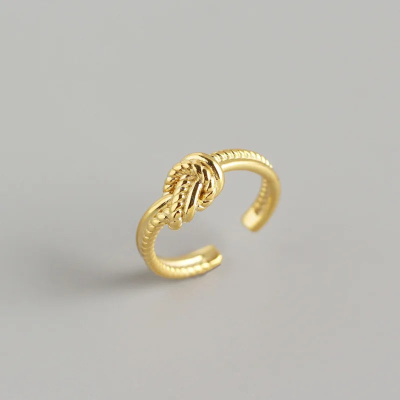 Fine Jewelry 925 Sterling Silver Rings Gold Plated Women Ring Jewelry