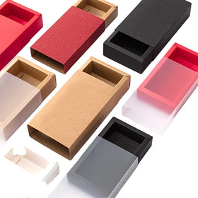 Custom Logo Elegant Takeaway Textured White Black Kraft Eco-friendly Recycled Paper Folders with Embossed Gift Packaging