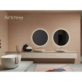North America Customizable Modern Double Sink Wall-Mounted Bathroom Vanity - MDF Wooden Panel With Mirror Premium Quality