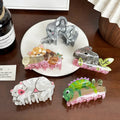 Creative Animal Ponytail Hair Clip for Girl Custom Cute Dragon Squirrel Hair Claws Wholesale Lizard Horse Bear Hair Accessories