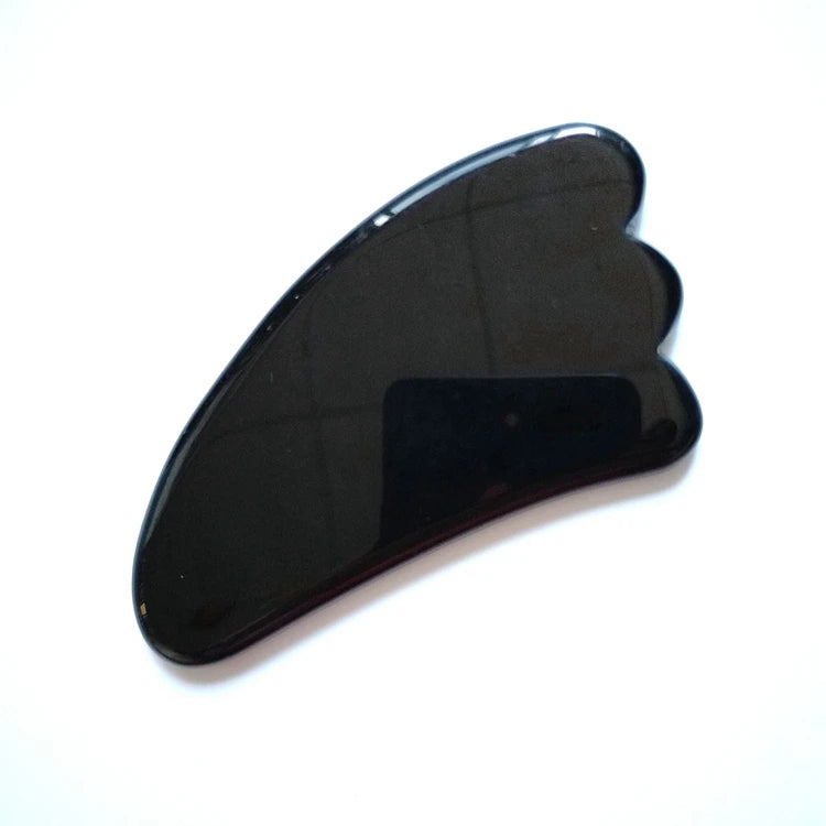 2025 Black Obsidian Gua Sha Comb Gua Sha Crystal Heart Body Gua Sha Stone with Box