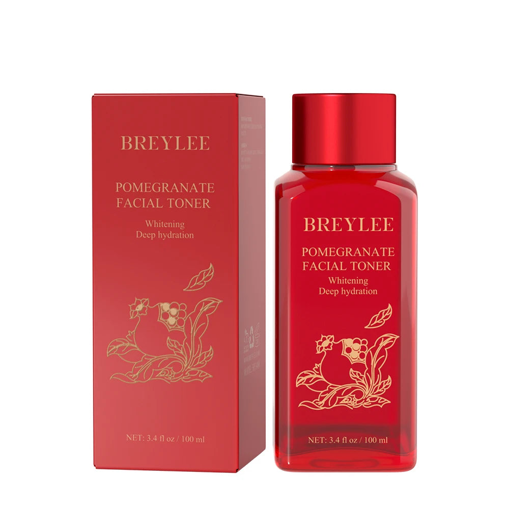 BREYLEE Organic Natural Pomegranate Anti-Aging Lightening Deep Hydration Whitening Facial Toner