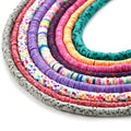 DIY Small Jewelry Accessories Soft Pottery 4-8mm Bracelet Ring Spacer Flower Dispersed Beads
