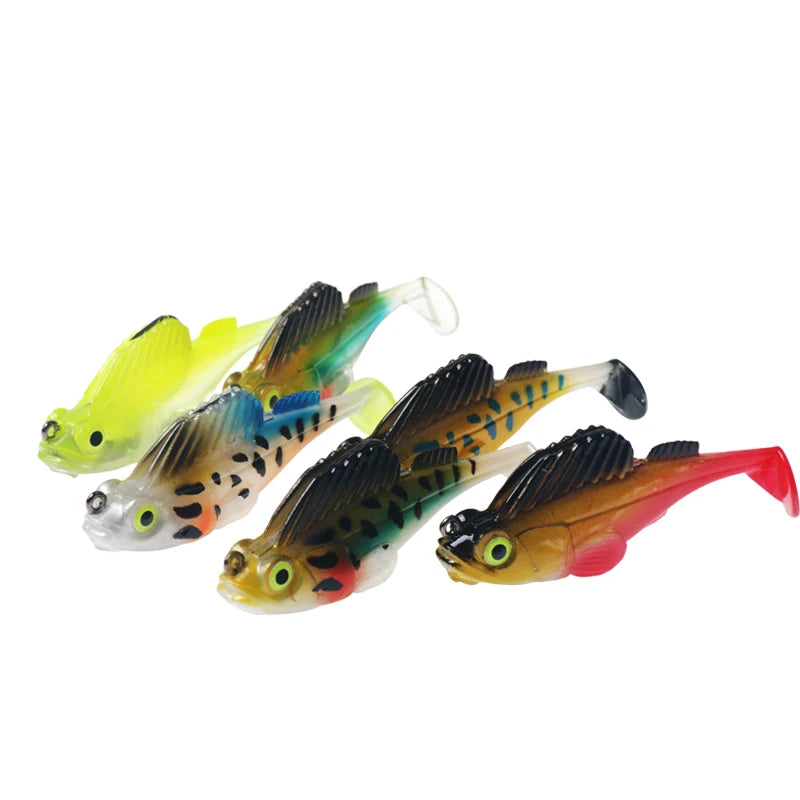 Soft Lure 7cm 12g Fishing Pike Lure Bass Paddle Tail Lead Minnow Lure