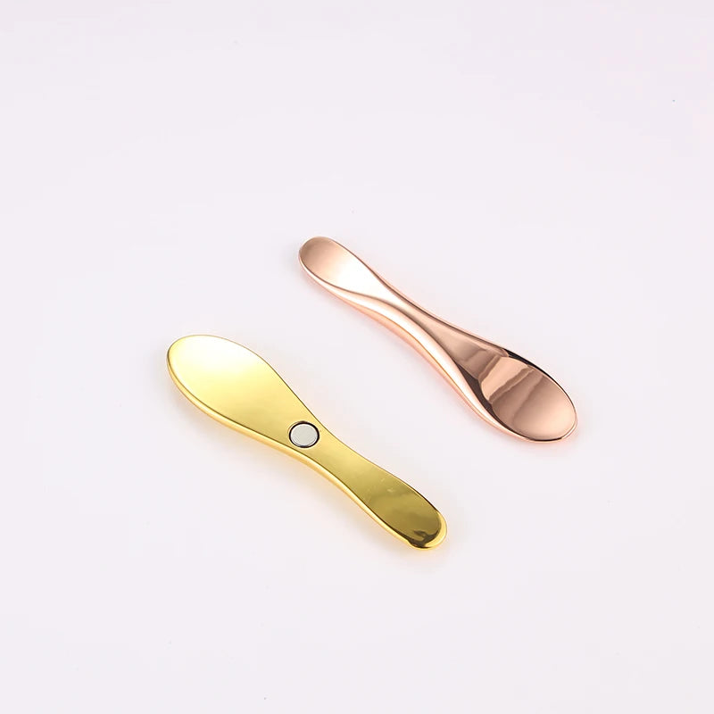2024 Hot Selling Makeup Mask Cream Mixing Stick Mini Metal Magnet Cosmetic Spoon