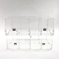 FixtureDisplays 24 X 12 X 8\" Acrylic Organizer 4 Compartment Display Bin for Candy Bean Storage Assembly Video