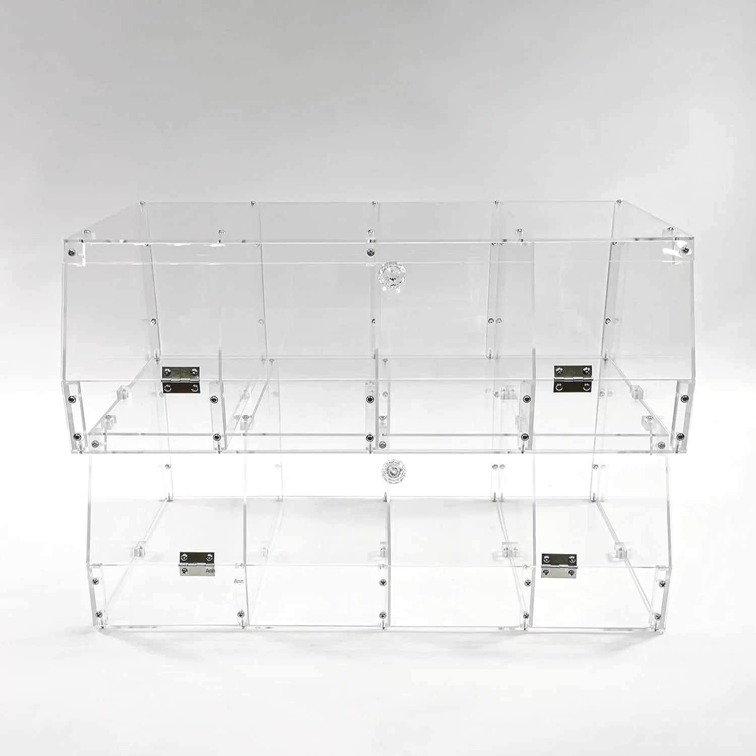 FixtureDisplays 24 X 12 X 8\" Acrylic Organizer 4 Compartment Display Bin for Candy Bean Storage Assembly Video