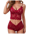 Sexy Women Lingerie Set Thin Lace Flower Printed Underwear Suit Female Adjustable Shoulder Strap Triangle Cup Underwear