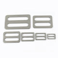 Meetee XP065 15-50mm Stainless Steel Tri-Glides Slider Buckles for Bags Belt Pet Collar Adjustable Ring Hardware Accessories