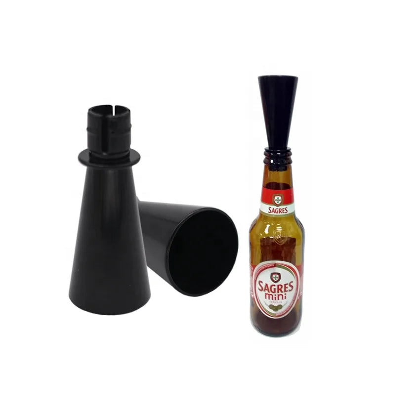Hot Sell Plastic Drinking Accessories OEM Welcomed Mini Black Champagne Sipper